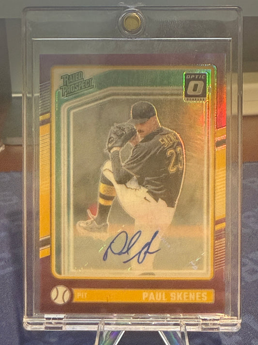 2024 Panini Donruss Optic Baseball Paul Skenes Auto /49